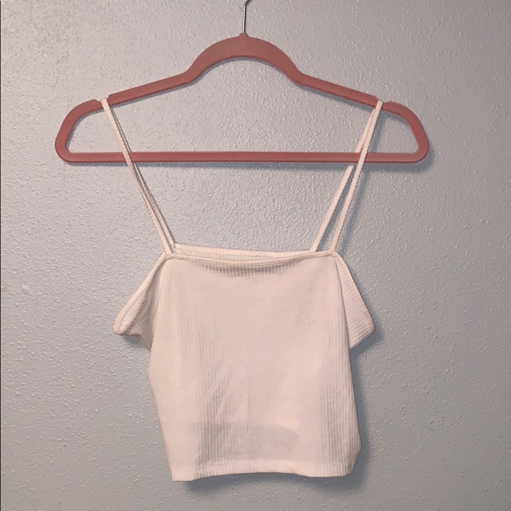 Pacsun Basics white Crop Top